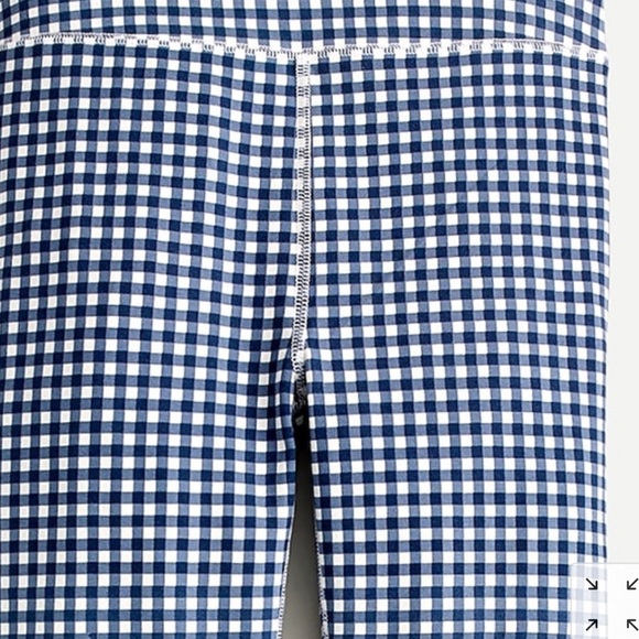J. Crew 7/8 High-rise Leggings In Gingham - Picture 5 of 7